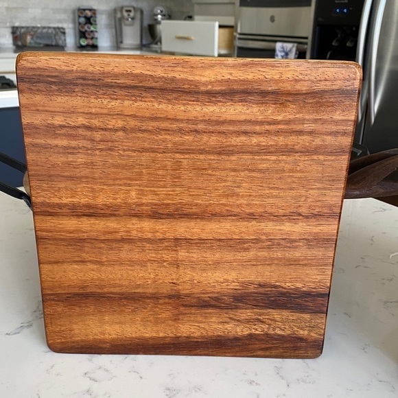 🖤Art Deco Marquetry Inlaid Wood Board Tropical Toucan Bird and Flowers - Picture 2 of 7